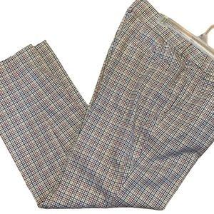 LOFT Plaid, poly /rayon, blend, slacks, size 12 slim